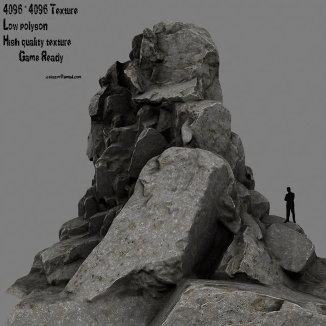 rocks 3D Model .c4d .max .obj .3ds .fbx .stl .blend 