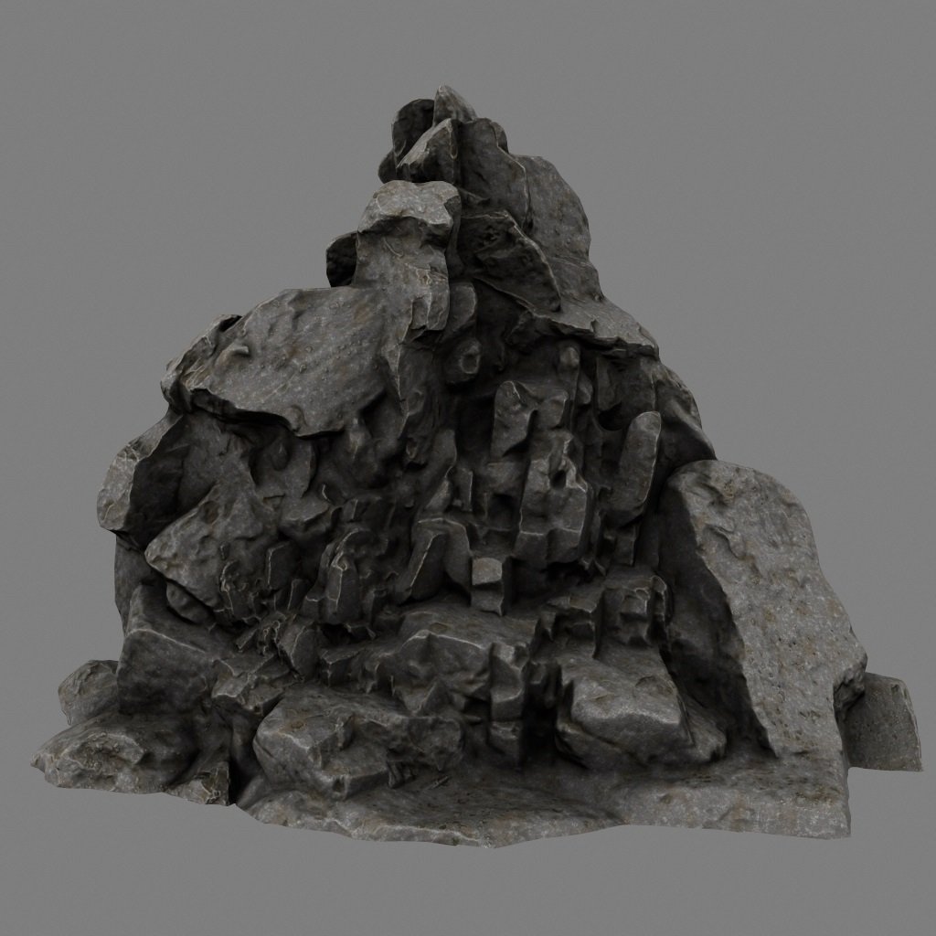 Rock 3d model. Rocky Gateway.