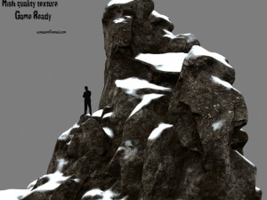 snow rocks 3D मॉडल