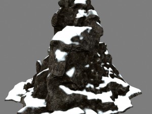 snow rocks 3D 모델
