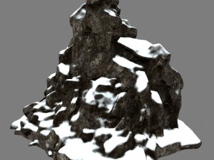 snow rocks 3D 모델