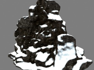 snow rocks 3D 모델