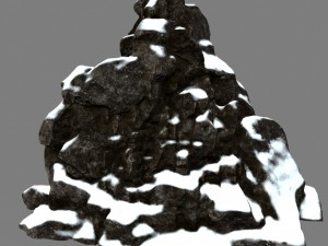snow rocks 3D 모델