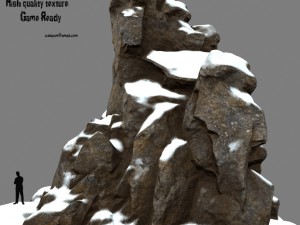 snow rocks 3Dモデル