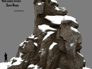 snow rocks 3D Model