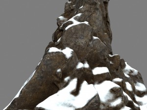 snow rocks 3D Model