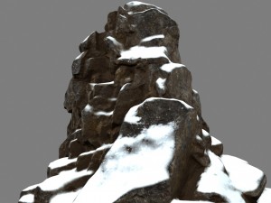 snow rocks 3D Model