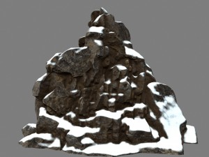 snow rocks 3D Model