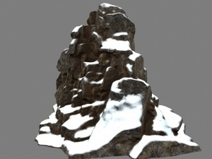 snow rocks 3D Model
