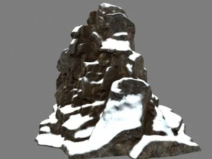 snow rocks 3D Model