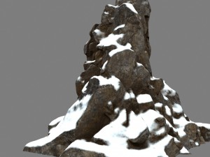 snow rocks 3D Model