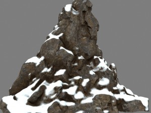 snow rocks 3D Model