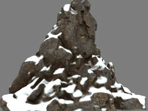 snow rocks 3D Model