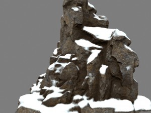 snow rocks 3D Model