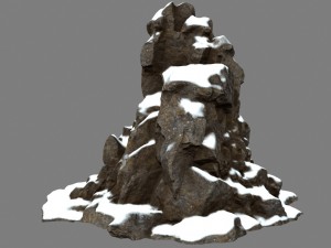 snow rocks 3D Model