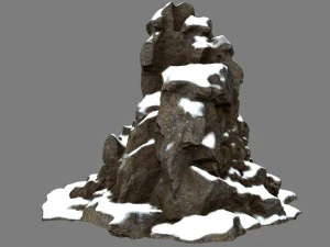 snow rocks 3D Model
