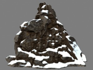 snow rocks 3D Model
