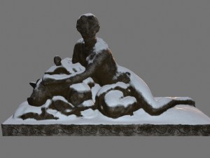 woman statue 3D 모델