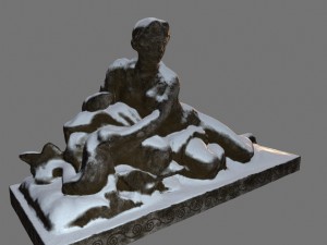 woman statue 3D 모델