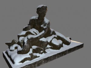 woman statue 3D Model