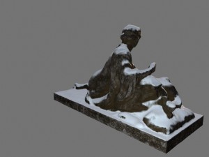 woman statue 3D 모델