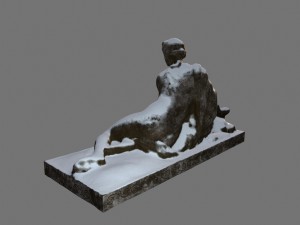 woman statue 3D 모델