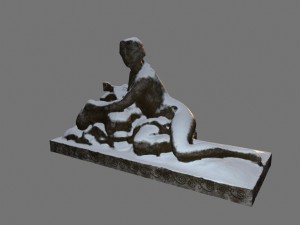 woman statue 3D 모델