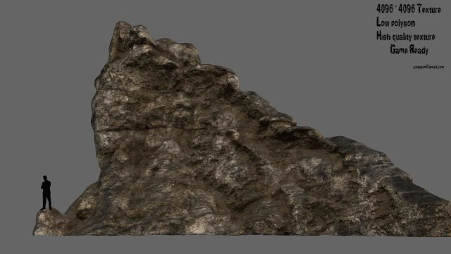 mountain 3D Model .c4d .max .obj .3ds .fbx .stl .blend 