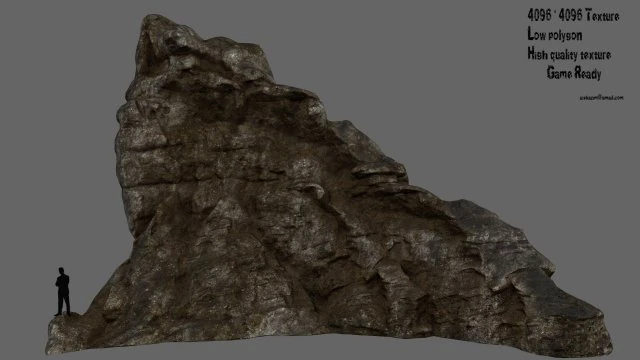 mountain 3D Model .c4d .max .obj .3ds .fbx .stl .blend 
