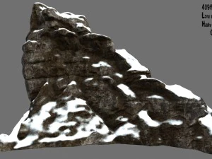 montaña nevada Modelo 3D