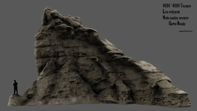 mountain 3D Model .c4d .max .obj .3ds .fbx .stl .blend 