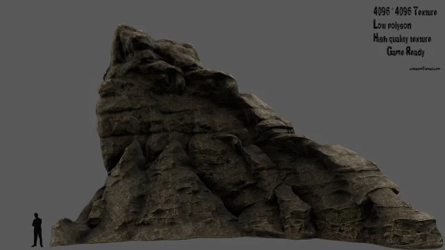mountain 3D Model .c4d .max .obj .3ds .fbx .stl .blend 