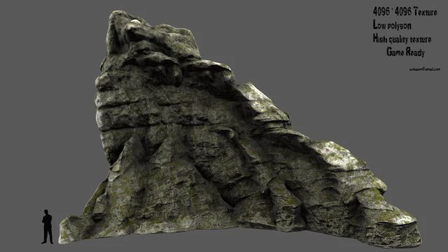 mountain 3D Model .c4d .max .obj .3ds .fbx .stl .blend 
