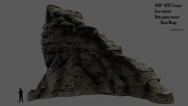 mountain 3D Model .c4d .max .obj .3ds .fbx .stl .blend 