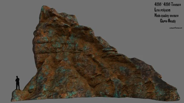 mountain 3D Model .c4d .max .obj .3ds .fbx .stl .blend 