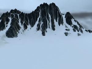 snow volcano Modèle 3D