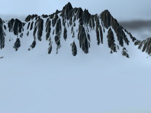 snow volcano Modèle 3D