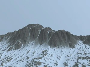 snow mountain 3D Model