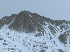 snow mountain Model 3D