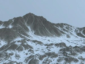 snow mountain 3D Model