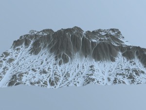 snow mountain Model 3D