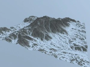 snow mountain 3D Model