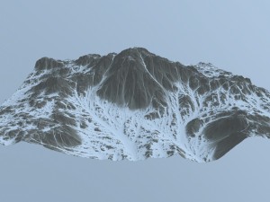 snow mountain Model 3D