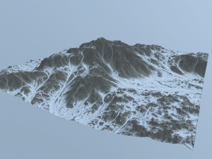 snow mountain Model 3D