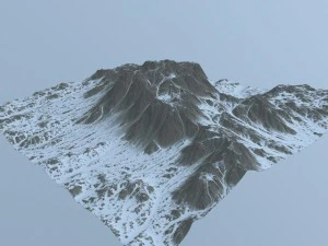 snow mountain 3D Model