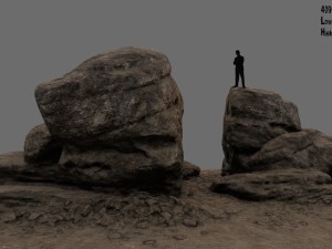 desert rocks 3D मॉडल