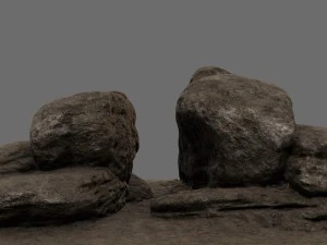 desert rocks 3D Model