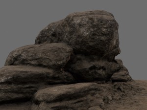 desert rocks 3D Модель