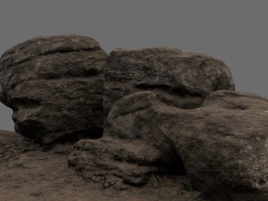 desert rocks 3D Модель