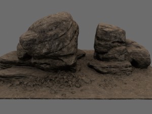 desert rocks 3D Модель
